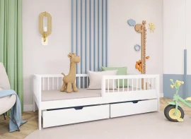 Dječji krevet Edi - 90x200 cm - bijeli