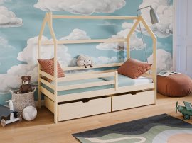 Dječji krevet kućica Lila - 80x200 cm - bor