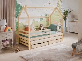 Dječji krevet s dodatnim ležajem Disney - 80x200 cm - bor