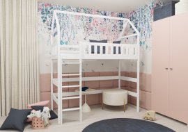 Krevet na kat Otylia - 90x200 cm - bijela