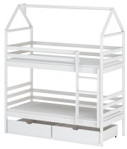 Lano - Krevet na kat Alex - 80x180 cm - bijel