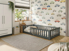 Dječji krevet Bella - 80x180 cm - grafit