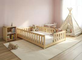 Dječji krevet Ivy - 120x200 cm - bor