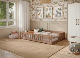 Dječji krevet Levi - 140x200 cm - cimet