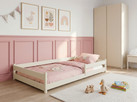 Dječji krevet Alis - 80x160 cm - krem