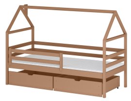 Dječji krevet kućica Aron - 80x180 cm - cimet