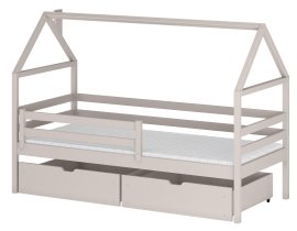 Dječji krevet kućica Aron - 90x190 cm - kašmir