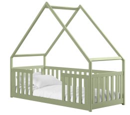 Dječji krevet kućica Bee - 80x200 cm - maslinasta