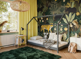 Dječji krevet kućica Lucky - 80x160 cm - grafit