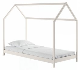 Dječji krevet kućica Lucky - 80x160 cm - krem