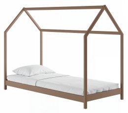 Dječji krevet kućica Lucky - 90x200 cm - mliječno čokoladna