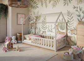 Dječji krevet kućica Noan - 90x200 cm - kašmir