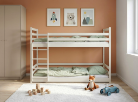 Krevet na kat Mini - 80x200 cm - krem