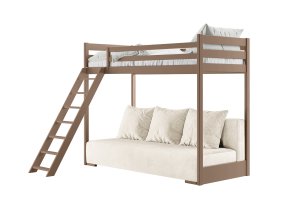 Lano - Krevet na kat s dvosjedom Sofino - 90x200/140x200 cm