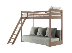 Lano - Krevet na kat s dvosjedom Sofino - 90x200/140x200 cm