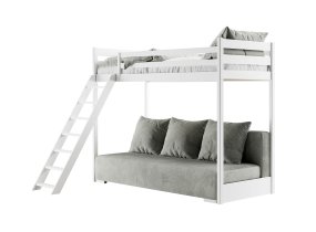 Lano - Krevet na kat s dvosjedom Sofino - 90x200/140x200 cm