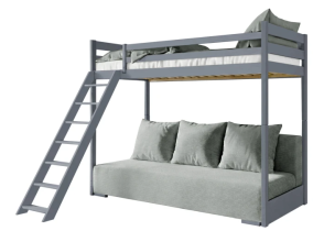 Lano - Krevet na kat s dvosjedom Sofino - 90x200/140x200 cm
