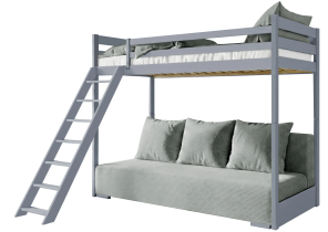 Lano - Krevet na kat s dvosjedom Sofino - 90x200/140x200 cm