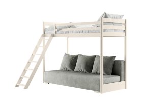 Lano - Krevet na kat s dvosjedom Sofino - 90x200/140x200 cm