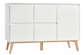Komoda s vratima Swing - bijela