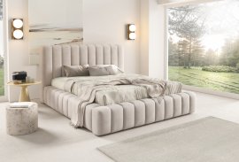 Krevet Gino (visoko uzglavlje) s drvenim podiznim mehanizmom - 120x200 cm