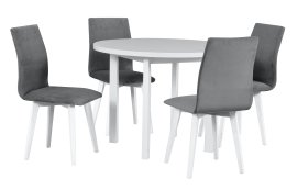 Blagovaonski set Poli 2 bijela + 4 stolice Luna 2 bijela 31A