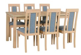 Blagovaonski set Max 8 sonoma + 6 stolica Roma 11 sonoma 7B hygge 91