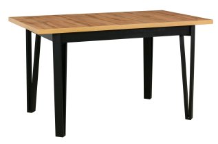 Drewmix - Komplet za blagovaonicu Ikon 5 crna/artisan + 6 stolica Monti 4 bukva 35A aragon 20