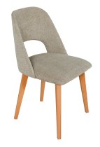 Drewmix - Komplet za blagovaonicu Ikon 5 crna/artisan + 6 stolica Monti 4 bukva 35A aragon 20