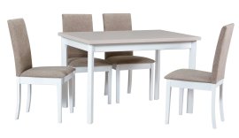 Blagovaonski set Max 5 P bijela/cashmere + 6 stolica Roma 1 35A aragon 20