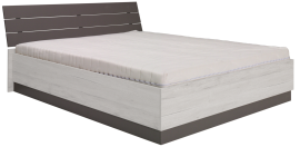 Krevet sa spremnikom Dione D04 - 160x200 cm - norveški bor/siva