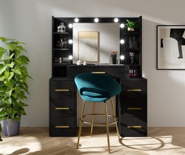 Toaletni stolić Broadway - crni