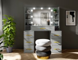 Toaletni stolić Broadway - sivi