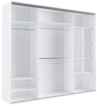 Ormar s kliznim vratima Grande 277 cm - bijeli
