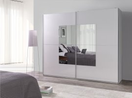 Ormar s kliznim vratima i zrcalom Lux 30 - bijeli