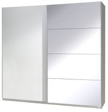Ormar s kliznim vratima i zrcalom Twister 3 - bijeli