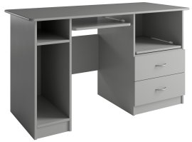 Radni stol s ladicama Max - siva
