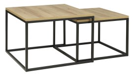 Set od dva klubska stolića Loft - hrast riviera