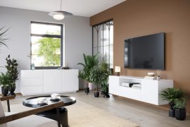 Dnevni boravak i spavaća soba Asha - bijela