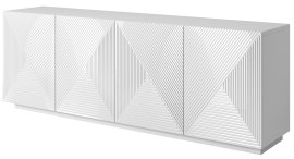 Komoda na postolju Asha 200 4D - bijela sjaj