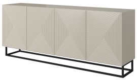 Komoda s metalnim okvirom Asha 200 4D - kašmir