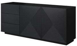 Komoda na postolju Asha 167 2D3SZ - crna