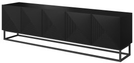 TV element s metalnim okvirom Asha 200 5D - crna