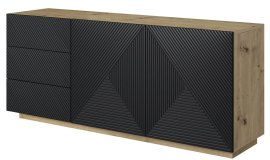 Komoda na čoklu Asha 167 2D3SZ - river stone/hrast artisan