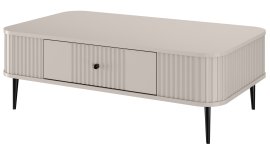 Stolić za dnevni boravak Vesper 100 - kašmir, na crnim nogama