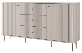 Komoda Vesper 160 2D3SZ - kašmir, na zlatnim nogama