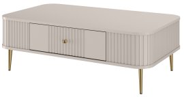 Stolić za dnevni boravak Vesper 100 - kašmir, na zlatnim nogama