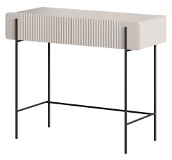 Toaletni stolić za šminkanje 100 2SZ Malmi 60 4D - kašmir, crne noge