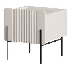 Noćni ormarić Malmi 45 1SZ – kašmir, crne noge