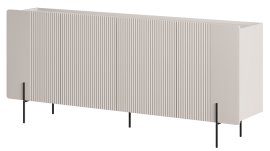 Komoda Malmi 200 4D - kašmir, crne noge